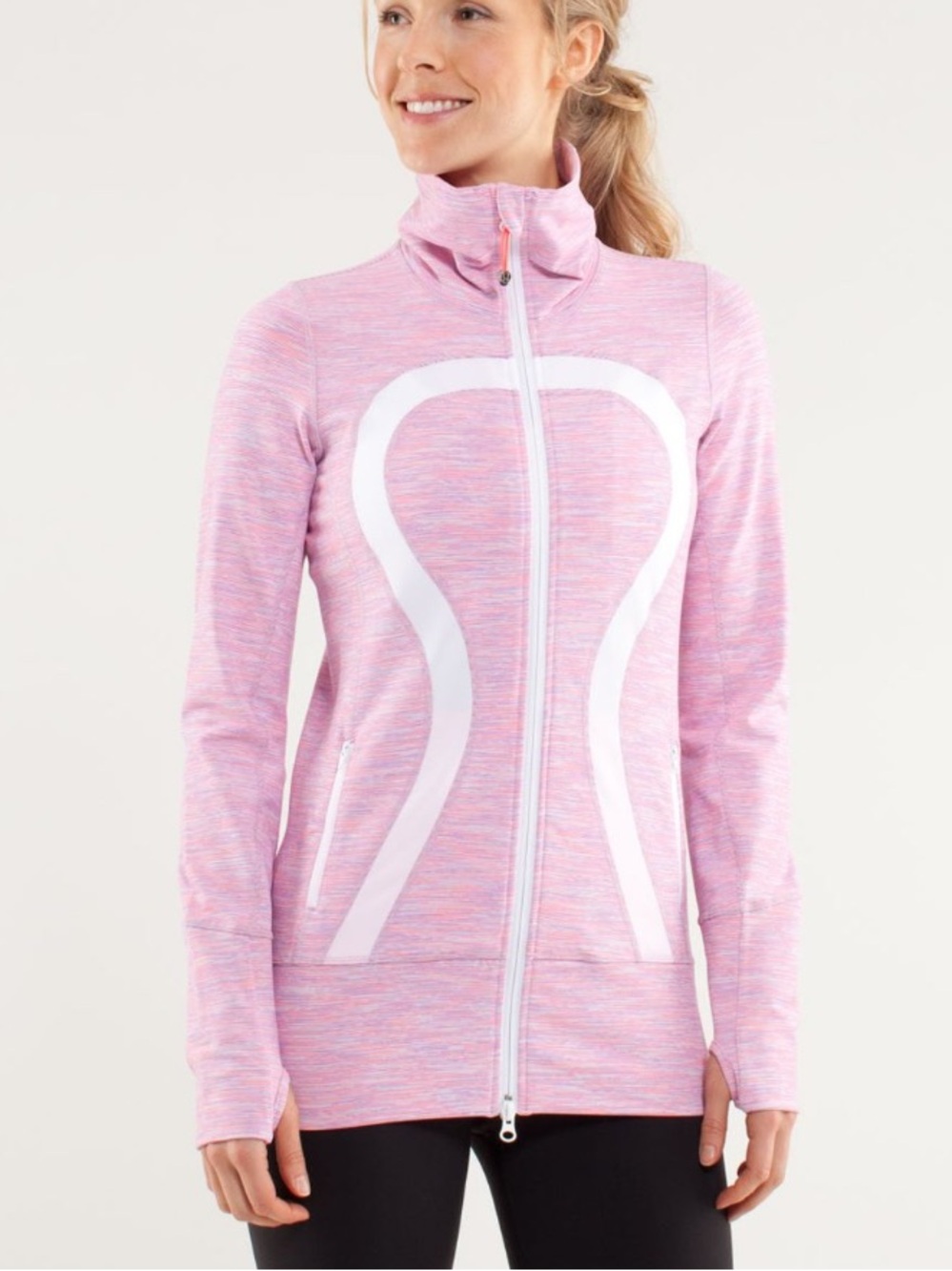 Lululemon In Stride Jacket Wee Are From Space White April Multi Pink Size 6